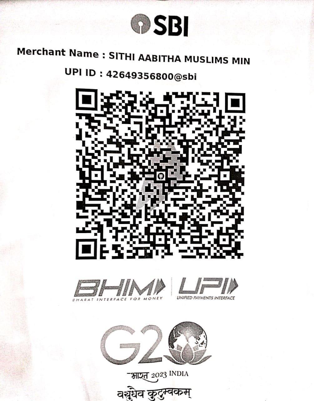 "Sammwet upi qr code"